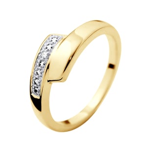 Ring Diamonds 0.010 Cts Yellow Gold