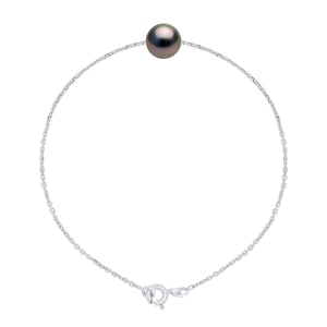 Bracelet Real Cultured Tahiti Pearl PASSING THROUGH Round 8-9 mm