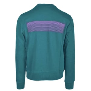 Diesel gestreept logo blauw sweatshirt