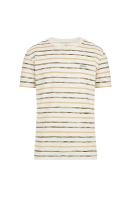 Striped Tee White