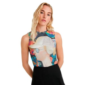 Desigual Dames Onderhemd Zwart 343606