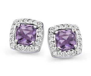 Orphelia 'Faustine' Dames 925 Sterling Zilveren Stud Oorbellen - Zilver ZO-7199/LA