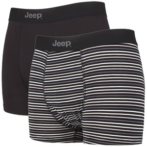 JEEP - 2 Pairs Mens Soft Natural Bamboo Fibres Comfy Fitted Trunks