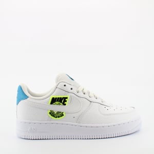 Nike Air Force 1 07 White Leather Womens Lace Up Trainers CT1414 101