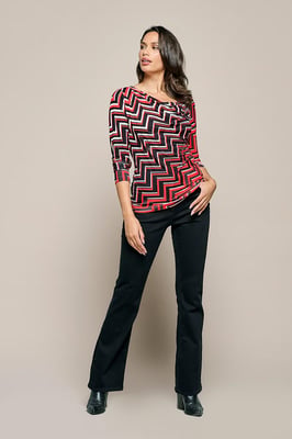 Caitlin Print Top Rood / Multi