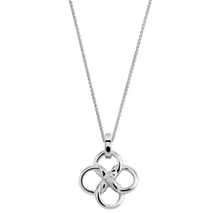 Orphelia 'Aida' Dames 925 Sterling Zilveren Ketting met Hanger - Zilver ZH-7472