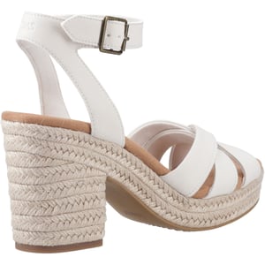TOMS Majorca Strappy Leer Vrouwen Licht Zand Sandalen