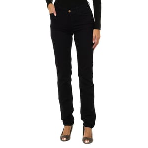 Lange broek van stretchstof 6Y5J18-5DXIZ vrouw
