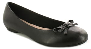Comfort Plus Womens Shoes Flat Angela Leather Slip On black