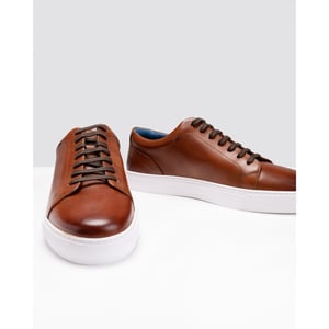 Oliver Sweeney Hayle Antiqued Calf Leather Mens Trainers