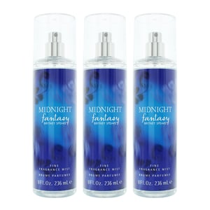 Britney Spears Midnight Fantasy Fine Fragrance Mist 236ml For Her Women x 3