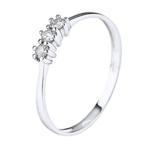 DIADEMA - Ring - Trilogy Diamond - White Gold