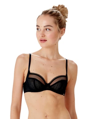 LPAXH8 Pretty Polly Delicate Lace Underwired Balcony Bra