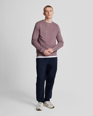 Lyle & Scott merk Highland Mauve paars pull-over sweatshirt