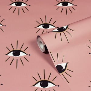 Theia Abstract Eye Printed Wallpaper