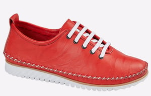 Mod Comfys Nevaeh Flexi Lace Leather Womens Shoes