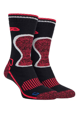 Storm Bloc - 2 Pairs Mens Heavy Duty Winter Warm Padded Thermal Wool Blend Socks for Hiking
