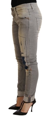 Acht Gray Bomull Slim Fit Denim Jeans