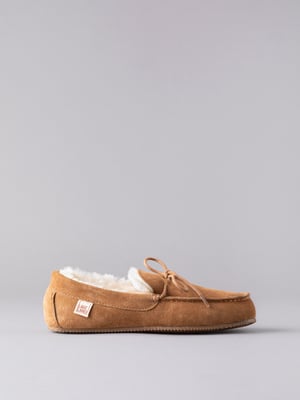 Men's Sheepskin Moccasins in Tan