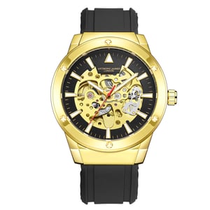 Met de hand gemonteerd, beperkt verkrijgbaar, automatisch Expedite Gold-horloge van Anthony James