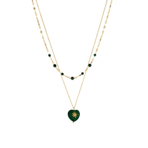 Ketting Luxenter Besya afgewerkt in 18k geel goud