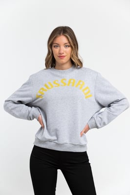 Trussardi Kvinnors Grå Bomullskofta