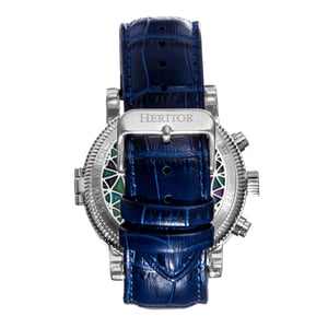 Heritor Automatic Legacy Leather-Band Watch w/Day/Date