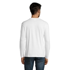 SOLS Heren Monarch T-shirt met lange mouwen (Wit)