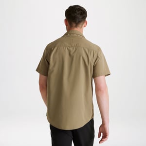 Craghoppers Mens Expert Kiwi Short-Sleeved Shirt (Pebble)