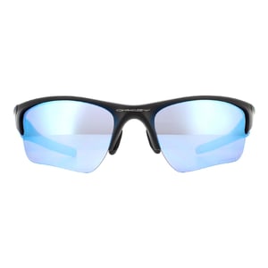 Oakley Wrap Mens Matte Black Prizm Deep H2O gepolariseerde zonnebril