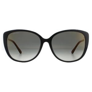 Jimmy Choo Zonnebril Aly/F/S AE2 FQ Zwart Goud Glitter Grijs Verloop Mirror