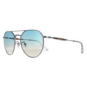 Police Aviator Unisex Shiny Ruthenium Smoke Mirror Silver SPLF14 Urban 7