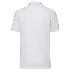 Fruit of the Loom Heren Polycotton Pique Poloshirt (Wit)