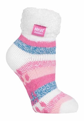 Ladies Non Slip Thermal Low Cut Ankle Slipper Bed Socks with Grips