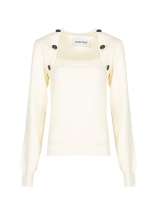Silvian Heach Pullover Dam Off-White