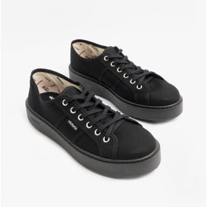 UTOPï¿½A TOTAL Womens Canvas Trainers Black