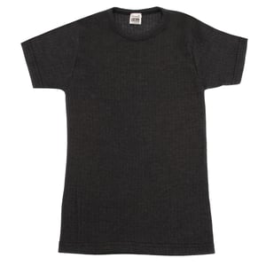 FLOSO Unisex Childrens/Kids Thermal Underwear Short Sleeve T-Shirt/Top (Charcoal)