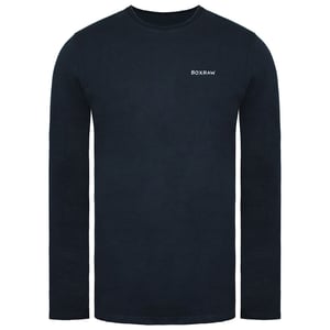 BoxRaw Text Logo Mens Charcoal Top