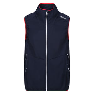 Regatta Herr Lankin VI Softshell Väst (Marinblå/Farlig Röd)