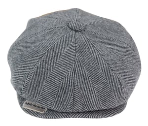 Mens Peaky Blinders Tweed Hat With Razor Blade