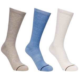 Trespass Unisex Vuxna Heathan-strumpor (Förpackning med 3) (Havremjölk/Kräm/Stormblå)