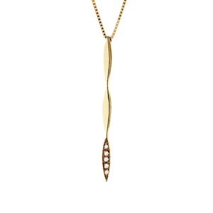 DIADEMA - Necklace with Diamonds - Yellow Gold