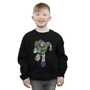 Disney Jongens Toy Story 4 Klassiek Buzz Lightyear Sweatshirt (Zwart)