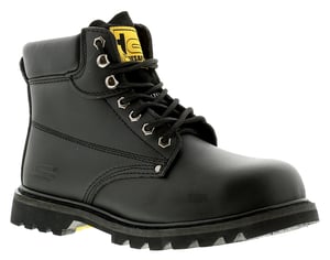 Men's Black Tradesafe Steel Toe Cap Safety Boots