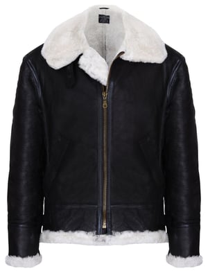 Pilot B3 Flying Shearling Sheepskin WWII Bomber Aviator Jacket