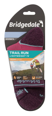 Bridgedale - Dames Lichtgewicht Merino Sokken - Damson