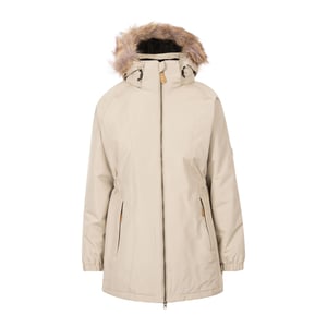 Trespass - Dames Celebrity Geïsoleerd Extra Lange Parka Jas (Havermelk)