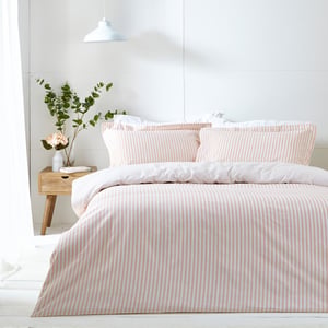 Hebden Striped Reversible Duvet Cover Set