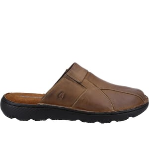 Hush Puppies Mens Carson Leather Mules (Brown)