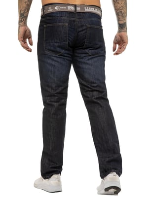 Enzo | Mens Straight Leg Denim Jeans